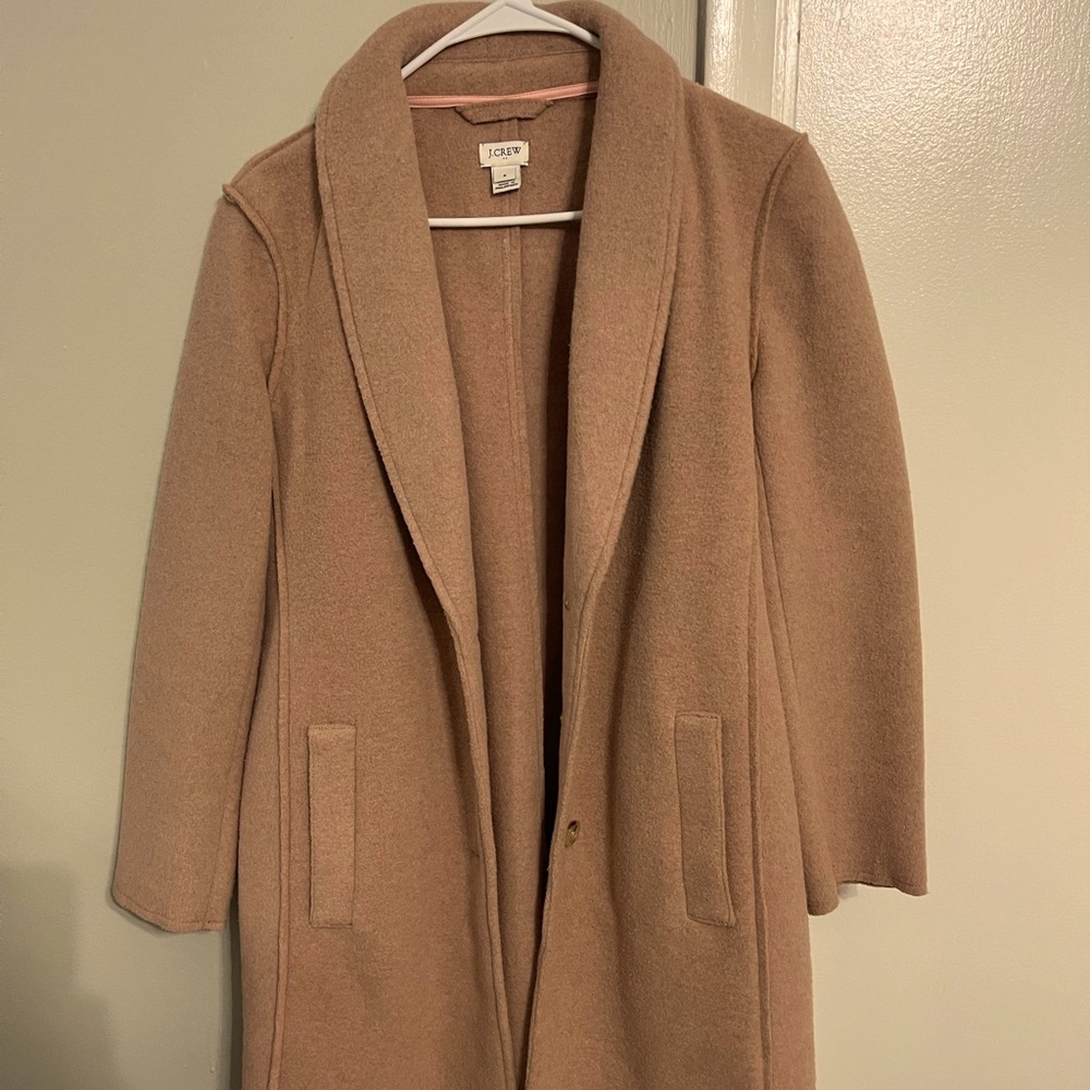 Long light pick winter wool coat